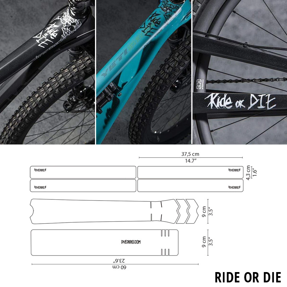 Dyedbro Kit De Protection De Cadre Ride Or Die 3 Dyedbro Kit De Protection De Cadre Ride Or Die