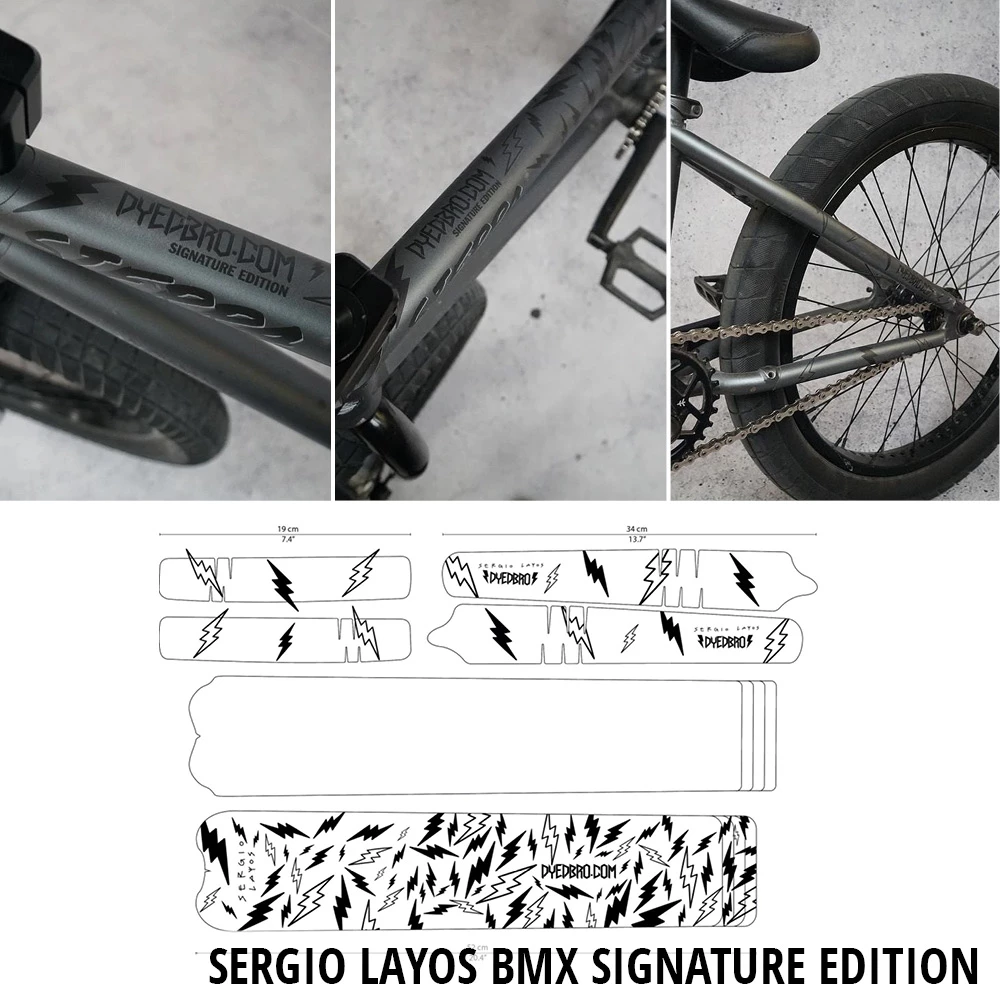 Dyedbro Kit De Protection De Cadre Sergio Layos BMX Signature Edition 3 Dyedbro Kit De Protection De Cadre Sergio Layos BMX Signature Edition