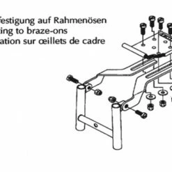 PLETSCHER Fixation Du Porte-bagages Sur L'œillet De Cadre 145mm -Porte-bidons Soldes Boutique Pletscher BefestigungOesen 04epnzoIDgEaQX2