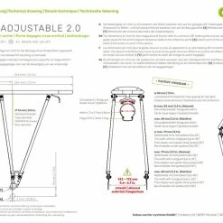 Racktime Porte-bagages Foldit Adj.2.0 -Porte-bidons Soldes Boutique RacktimeFolditAdj2 0Gepaecktraeger24 29Zoll TechnischeZeichnung