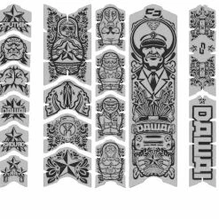 Unleazhed Unscratch Frame - Film De Protection Pour Cadre Dawei -Porte-bidons Soldes Boutique Unleazhed dawei black glossy XXL