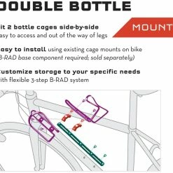 Wolf Tooth Components B-RAD Double Bottle Adapter 7 Wolf Tooth Components B-RAD Double Bottle Adapter -Porte-bidons Soldes Boutique Wolf Tooth B RAD Double Bottle Adapter 2