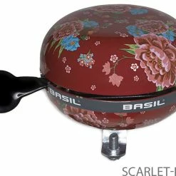 BASIL Sonnette De Vélo Bloom 80mm -Porte-bidons Soldes Boutique basil bloom fahrradklingel 80 mm rot mit blumen