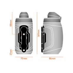 Fidlock TWIST Bottle 450 + Bike Base -Porte-bidons Soldes Boutique fidlock twist bottle4502019 Measurements