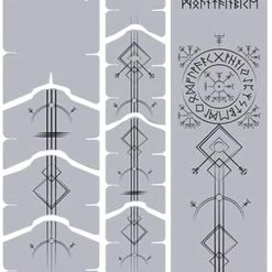 Unleazhed Unscratch Frame Film De Protection Pour Cadre - Runes Of Shred Black Matt -Porte-bidons Soldes Boutique unleazhed 20117770 Unscratch Frame Rahmenschutzfolie Runes of Shred Black Matt 3